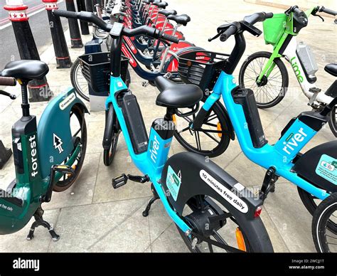 Electric bikes for rent Stock Photo - Alamy
