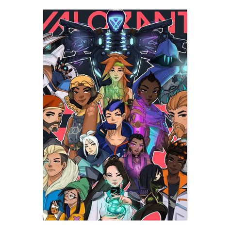 Valorant Game Posters For Wall A3 And A4 Sizes 400 Gsm Paper