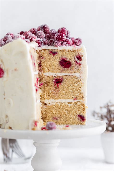 White Chocolate Cranberry Cake - Broma Bakery