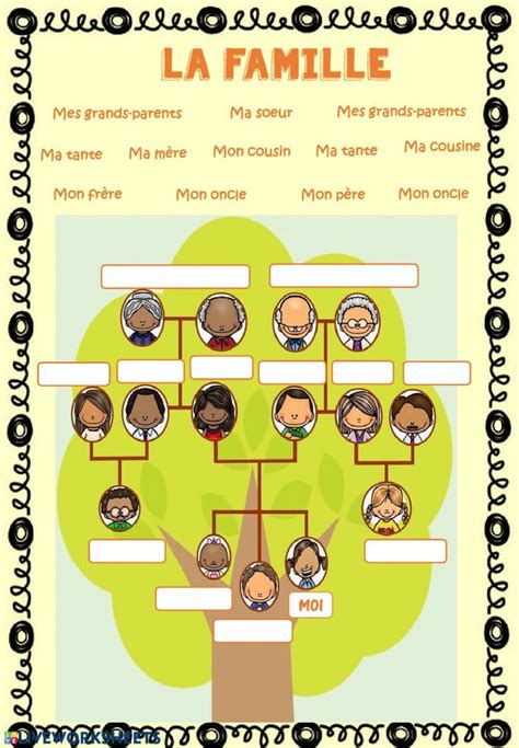 La Famille Online Exercise For Y Ciclo De Primaria You Can Do