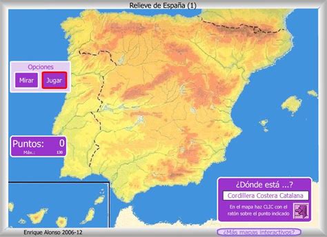 Mapa Interactivo De Espa A Relieve De Espa A D Nde Est Mapas