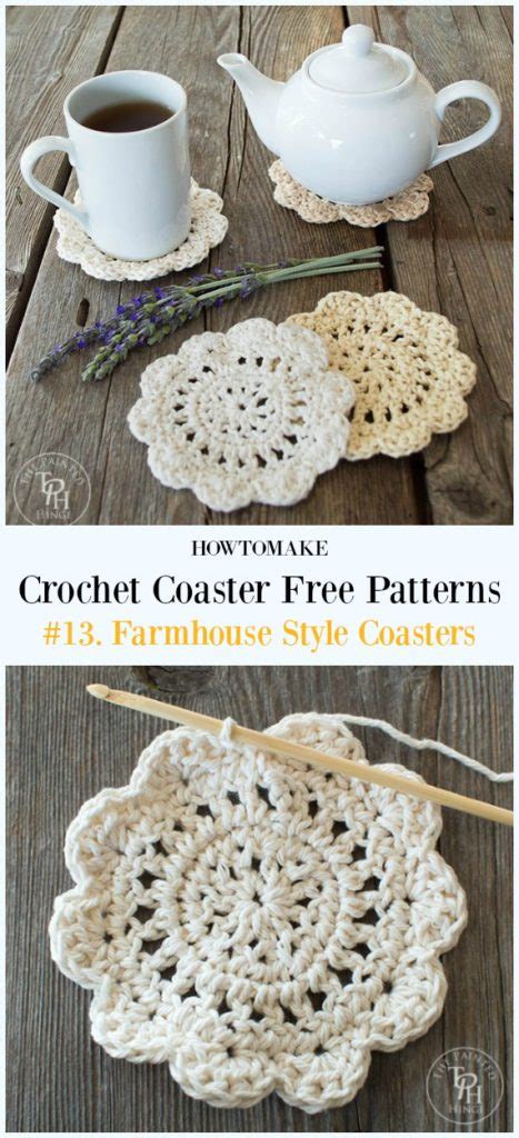 Easy Crochet Coaster Free Patterns Any Beginners Can Try