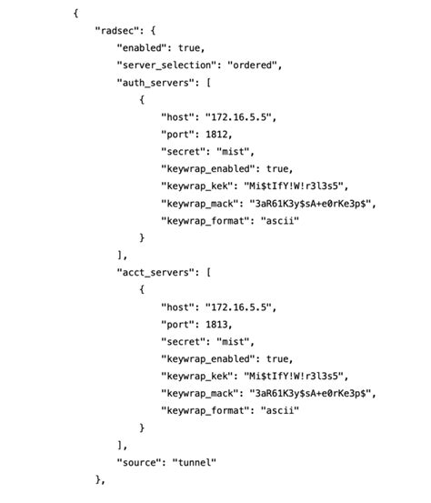 Mist Edge Radius Proxy Configuration Guide Mist