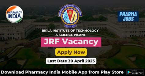 Recruitment For Junior Research Fellow JRF Position At Birla