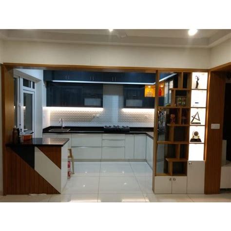 L Shape L Shaped Modular Kitchen Warranty Years At Rs Square