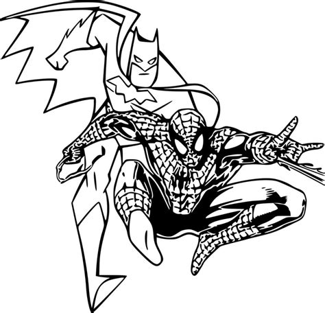 Top Imagen Batman Y Spiderman Para Colorear Abzlocal Mx