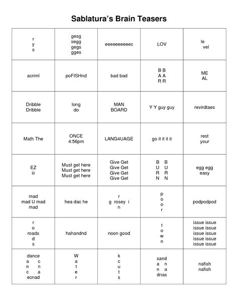 Printable Matchstick Puzzles - Printable Crossword Puzzles