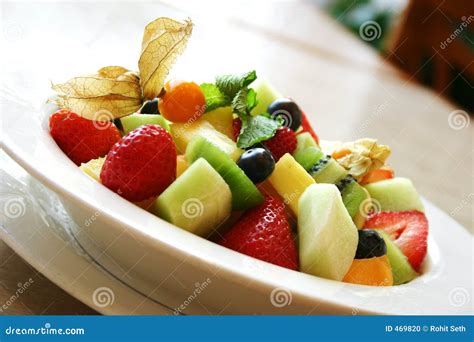 Breakfast Series - Fresh Fruit Bowl Stock Photo - Image: 469820