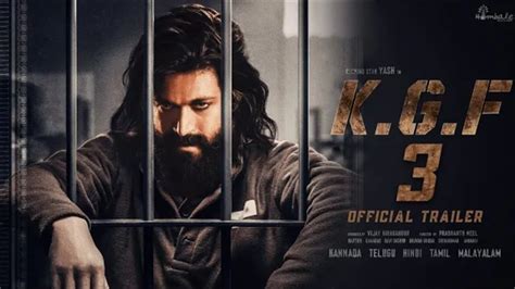 Kgf Chapter Official Trailer Yash Prasanth Neel Kgf Trailer