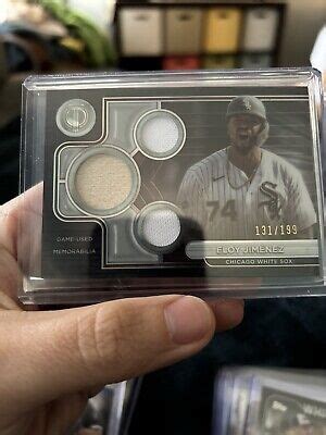 2024 Topps Tribute Triple Relics TTR EJ Eloy Jimenez 199 MEM EBay