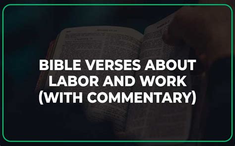 35 Bible Verses About Labor And Work Scripture Savvy