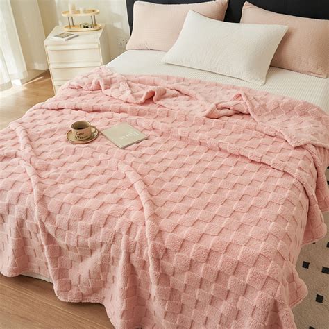 TUWABEII Cotton Blankets Queen Size Luxury Waffle Weave Super Soft