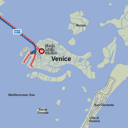 Venezia Santa Lucia Map | Draw A Topographic Map