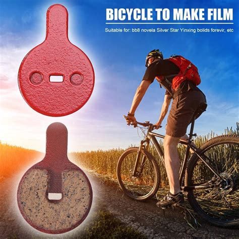 H1 2 Pairs MTB Bike Brake Pads Resin Semi Metallic Cycling Braking