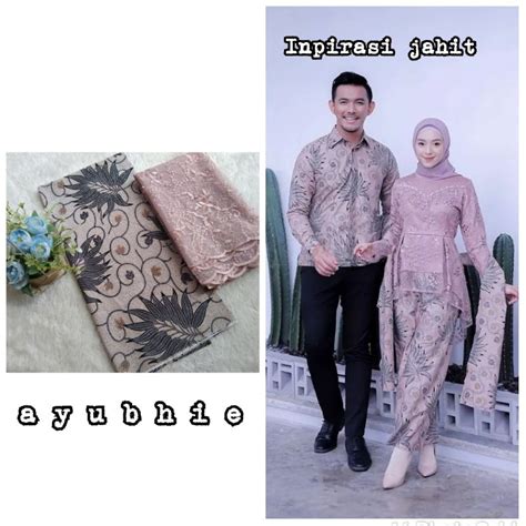 Jual Kain Batik Jarik Seragaman Brokat Rosegold Kebaya Bridemaids