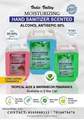 Liter Hand Sanitizer Who Formula Fda Approved At Rs