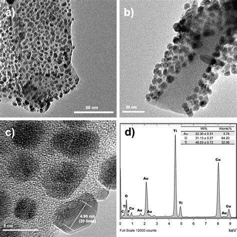 A Tem Image Of Gold Nanoparticles Supported On A Fragment Of A High