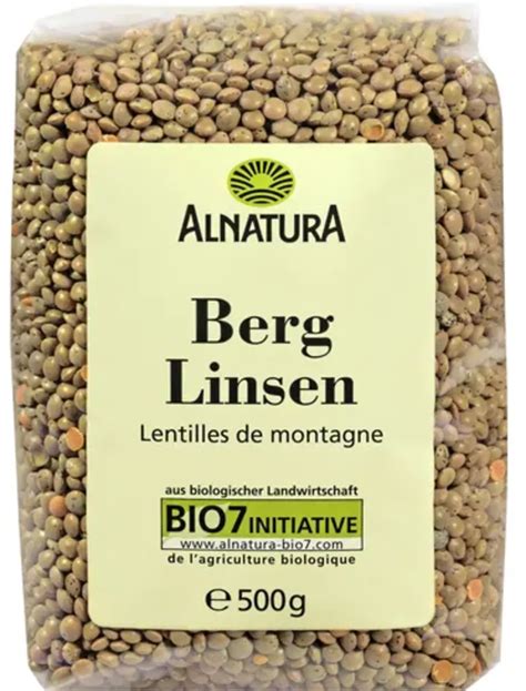 Alnatura Bio Hegyi Lencse 500 G Piccantino Online Shop