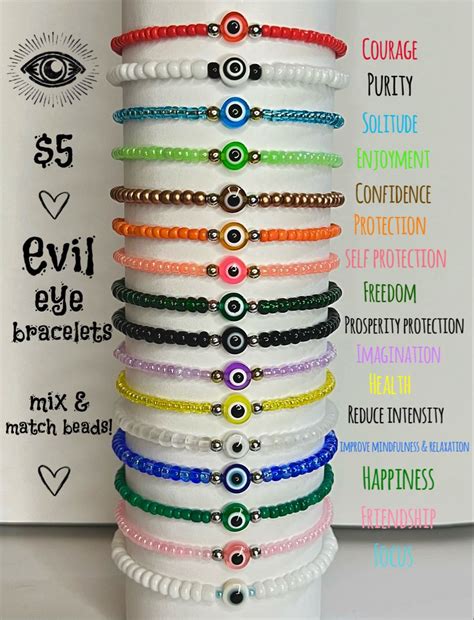 Evil Eye Bracelets In Evil Eye Bracelet Diy Color Meanings