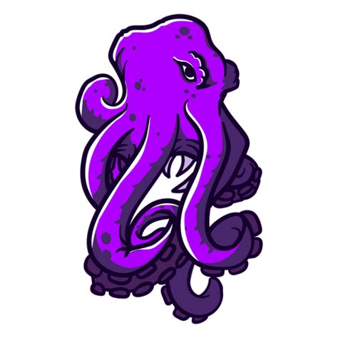 Diseño Png Y Svg De Criatura Del Folclore Kraken Púrpura Icono Para Camisetas