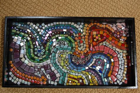 Mosaic Tray Mosaic Art Mosaic Tray Mosaic