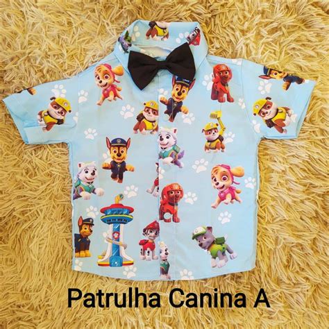 CAMISA TEMÁTICA PATRULHA CANINA Shopee Brasil