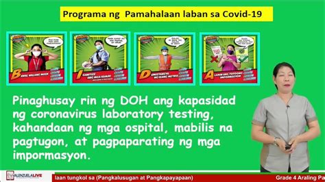 Grade 4 Ap Q3 Week 7 Nasusuri Ang Mga Programa Ng Pamahalaan Tungkol Sa Pangkalusugan At