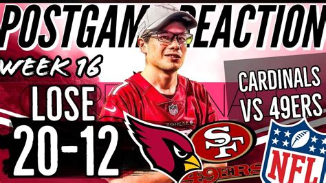 Disappointed Arizona Cardinals Vs San Francisco 49ers POSTGAME