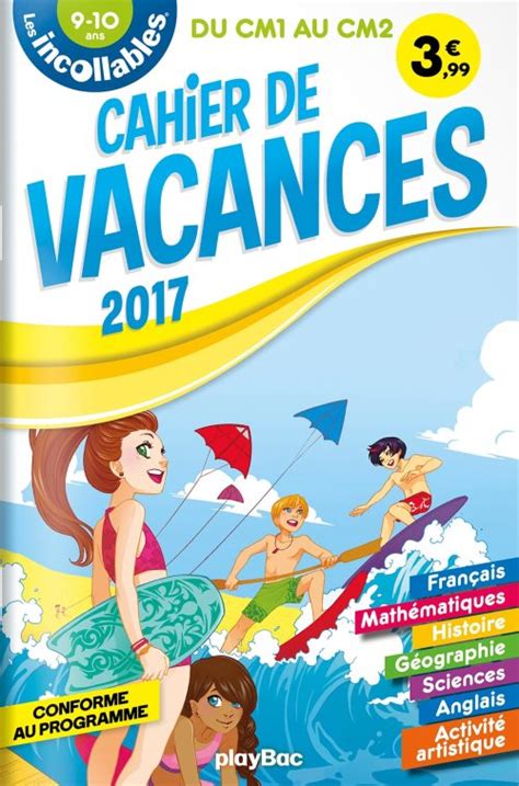 Cahier De Vacances Incollables Ce A Cm Xxx Librairie La Page