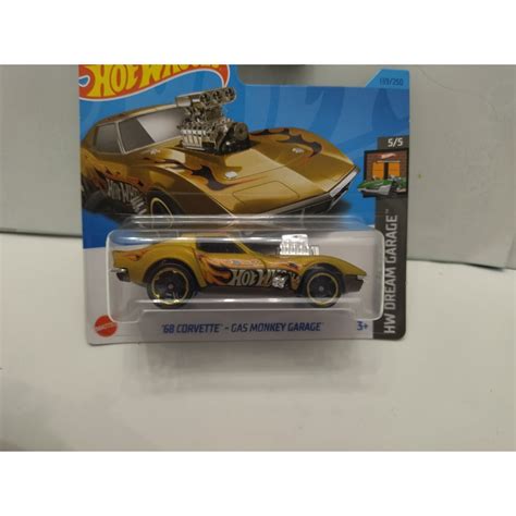 CHEVROLET CORVETTE C3 1968 GAS MONKEY GARAGE 5 5 DREAM GARAGE 1 64 HOT WHEELS BCN STOCK CARS