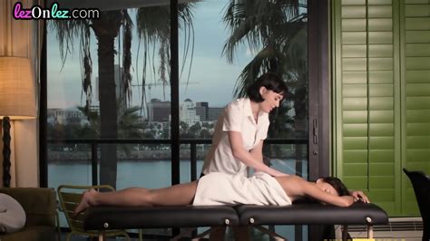 Busty Masseuse Licking And Fingering Lesbian