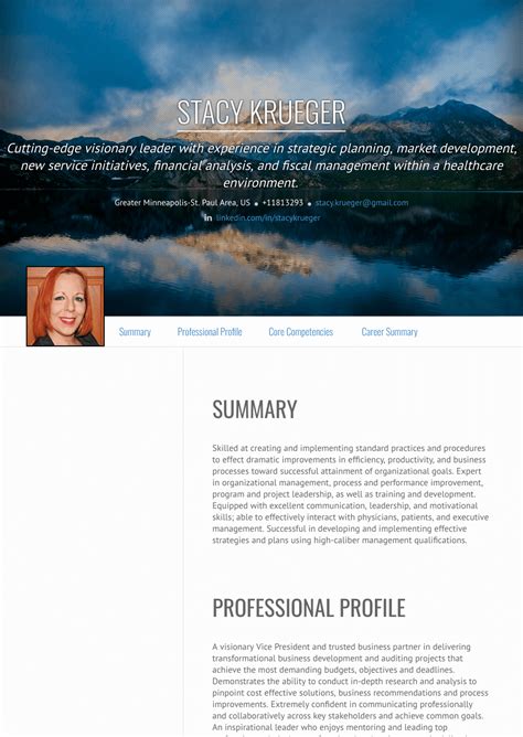 Vice President Operations Resume Samples And Templates Visualcv