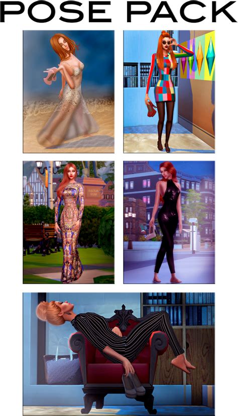 Pose Pack Pump Accessory By Miguel Creations The Sims 4 Roupas