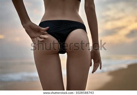 Sexy Girl Stands On Beach On Stock Photo Edit Now