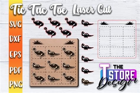 Tic Tac Toe Laser Cut SVG Game SVG Graphic By The T Store Design