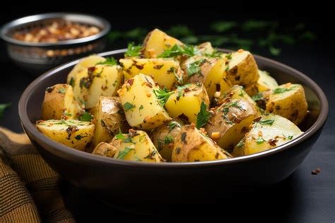 Premium Photo Savory Goat Cheese Potato Blend