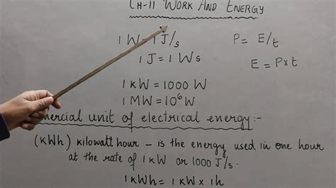 Class IX Physics Work And Energy Part XII YouTube