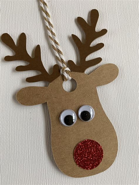 Rudolf The Red Nosed Reindeer Favor Tags Gift Tags Reindeer Gifts