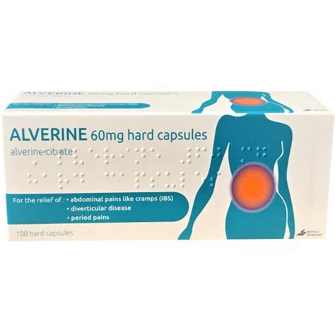 Alverine Citrate 60mg Hard Capsules 100s | Irritable Bowel Syndrome (IBS) | Chemist.net online ...