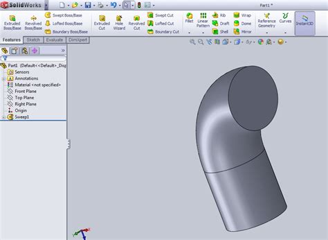 Sweep Feature In Solidworks Solidworks Tutorials