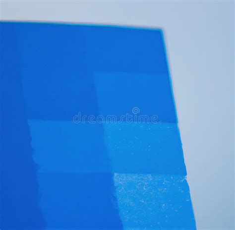 Close Up of Blue Paint Swatches on Grey Backrgound Stock Image - Image ...