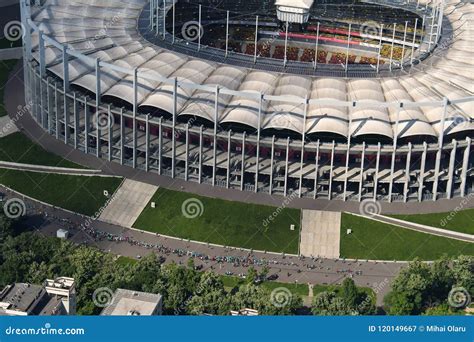 Bucharest Romania May 15 2016 Aerial View Of Bucharest National