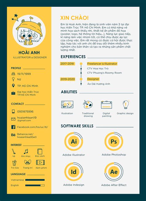 CV Resume 2020 Graphic Design Resume Resume Design Creative