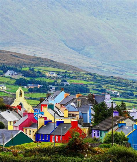 The Colourful Village Of Eyeries On The Beara Peninsula Cork Ireland