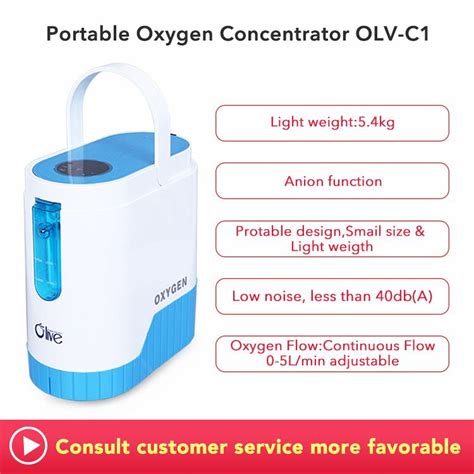 Olv C1 Battery Operated Portable Oxygen Concentrator With Torlly