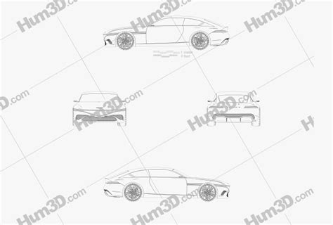 Genesis X Speedium Coupe 2022 Blueprint - 3DModels.org