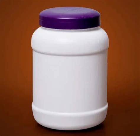 SBC White HDPE Jar Grade Standard Food Grade Capacity 500 ML At