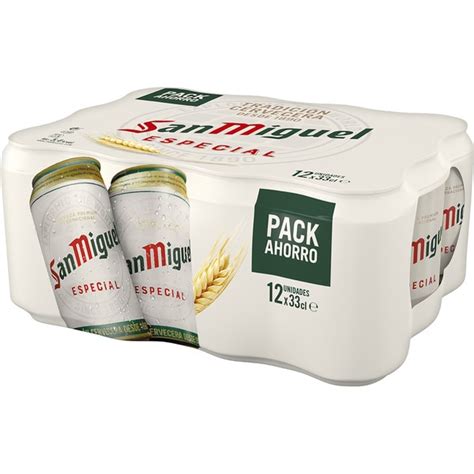 SAN MIGUEL Cerveza Especial Lata 33cl Pack 12 Te Llevo El Agua