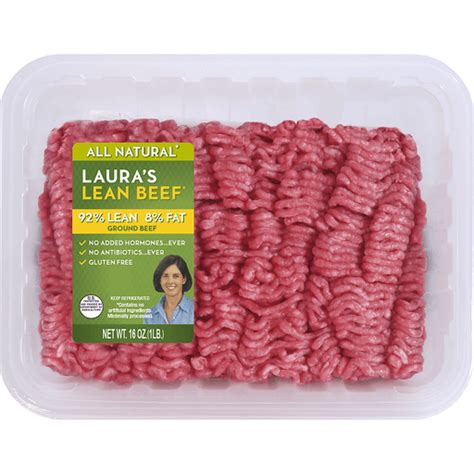 Lauras Lean Ground Beef 92 Lean Ground Beef And Burgers Martins