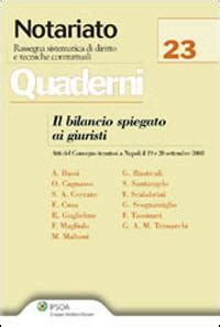 Il Bilancio Spiegato Ai Giuristi Libro Ipsoa Quaderni Di